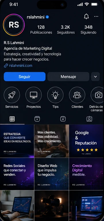 Feed de publicaciones de R.S Lahmini en Instagram